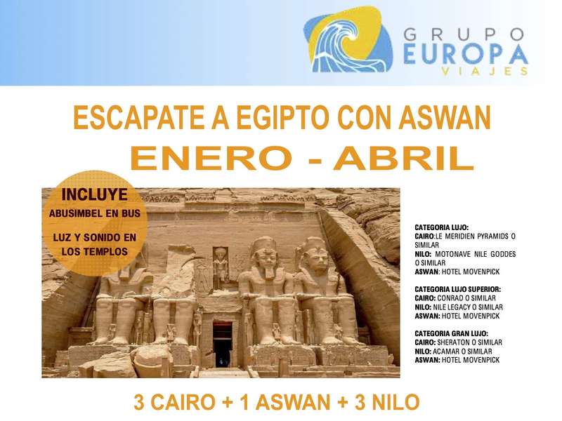ESCAPATE A EGIPTO CON ASWAN